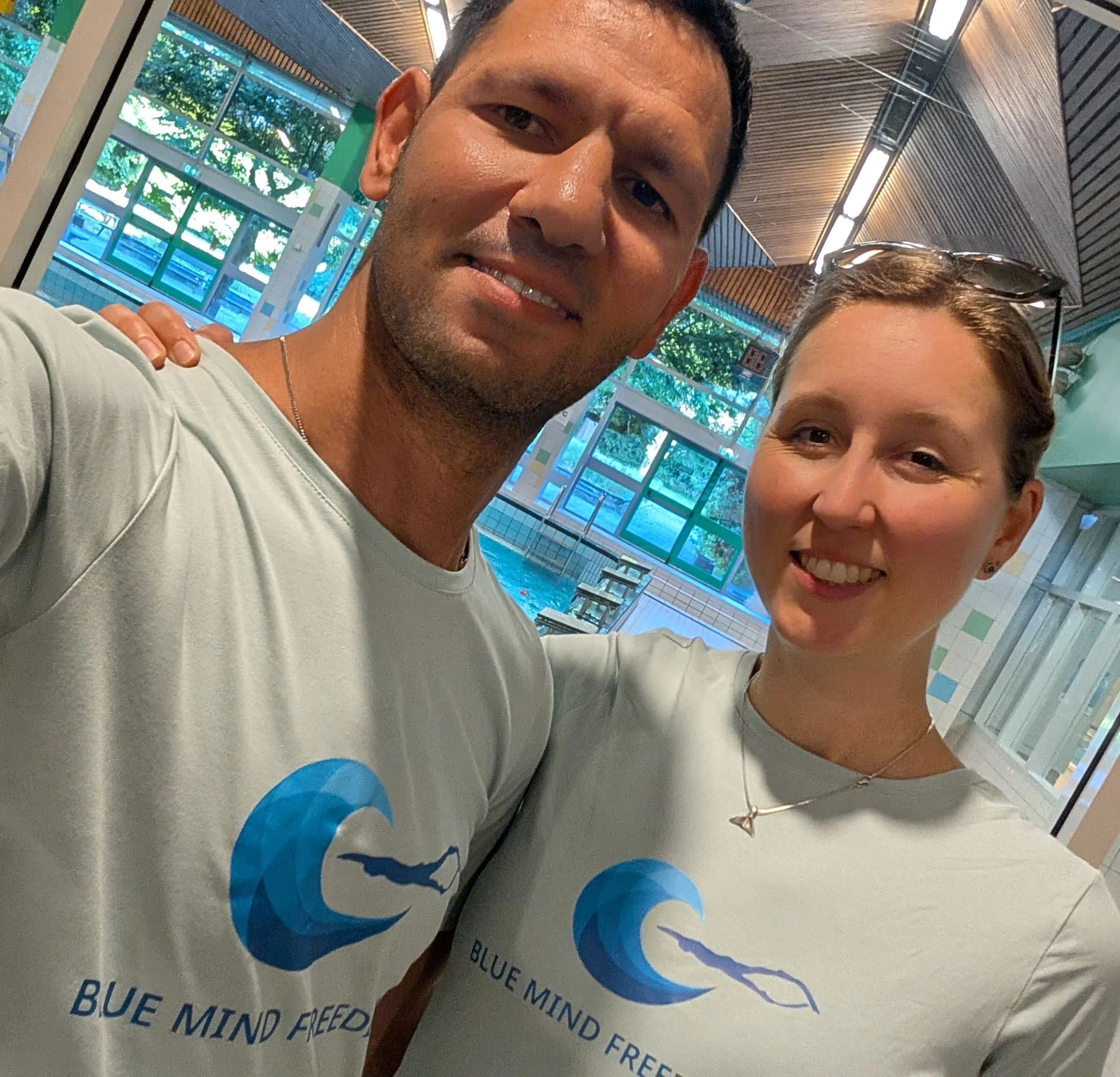 Hakim and Dewi - Founders of Blue Mind Freediving Amsterdam, AIDA certified freediving instructors