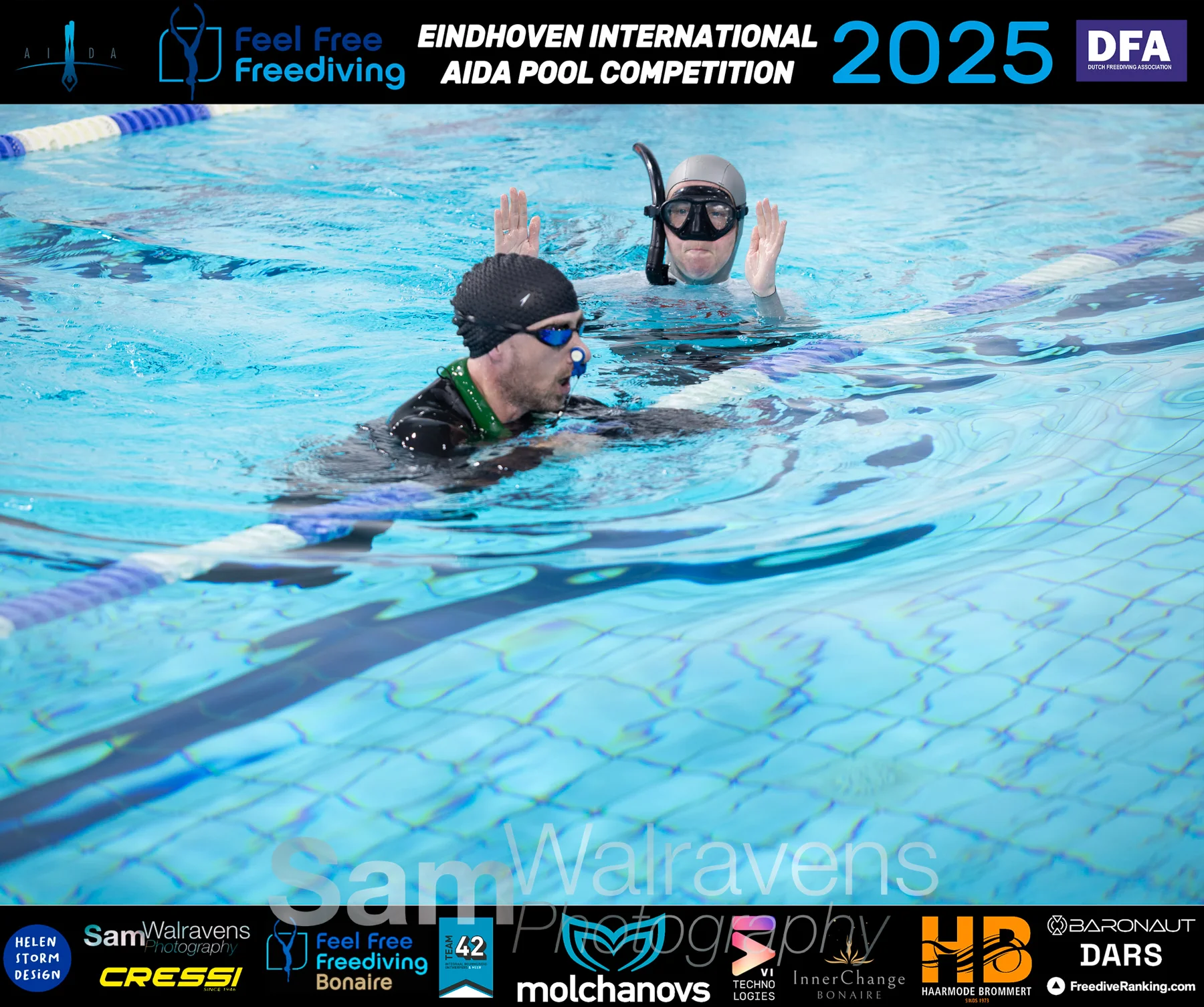 Blue Mind Freediving training session in Amsterdam - Freediver in the pool - Photo 13