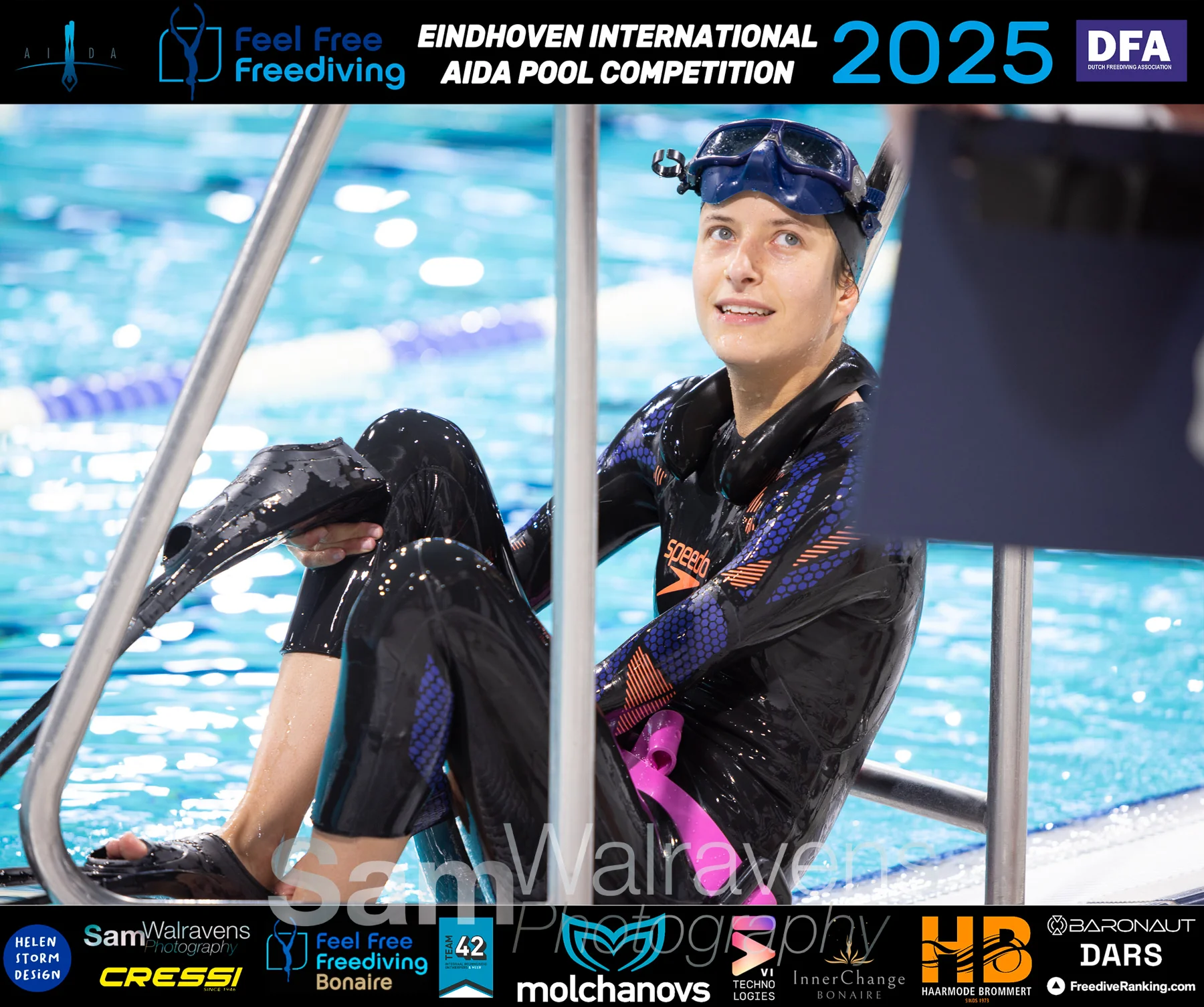 Blue Mind Freediving training session in Amsterdam - Freediver in the pool - Photo 7