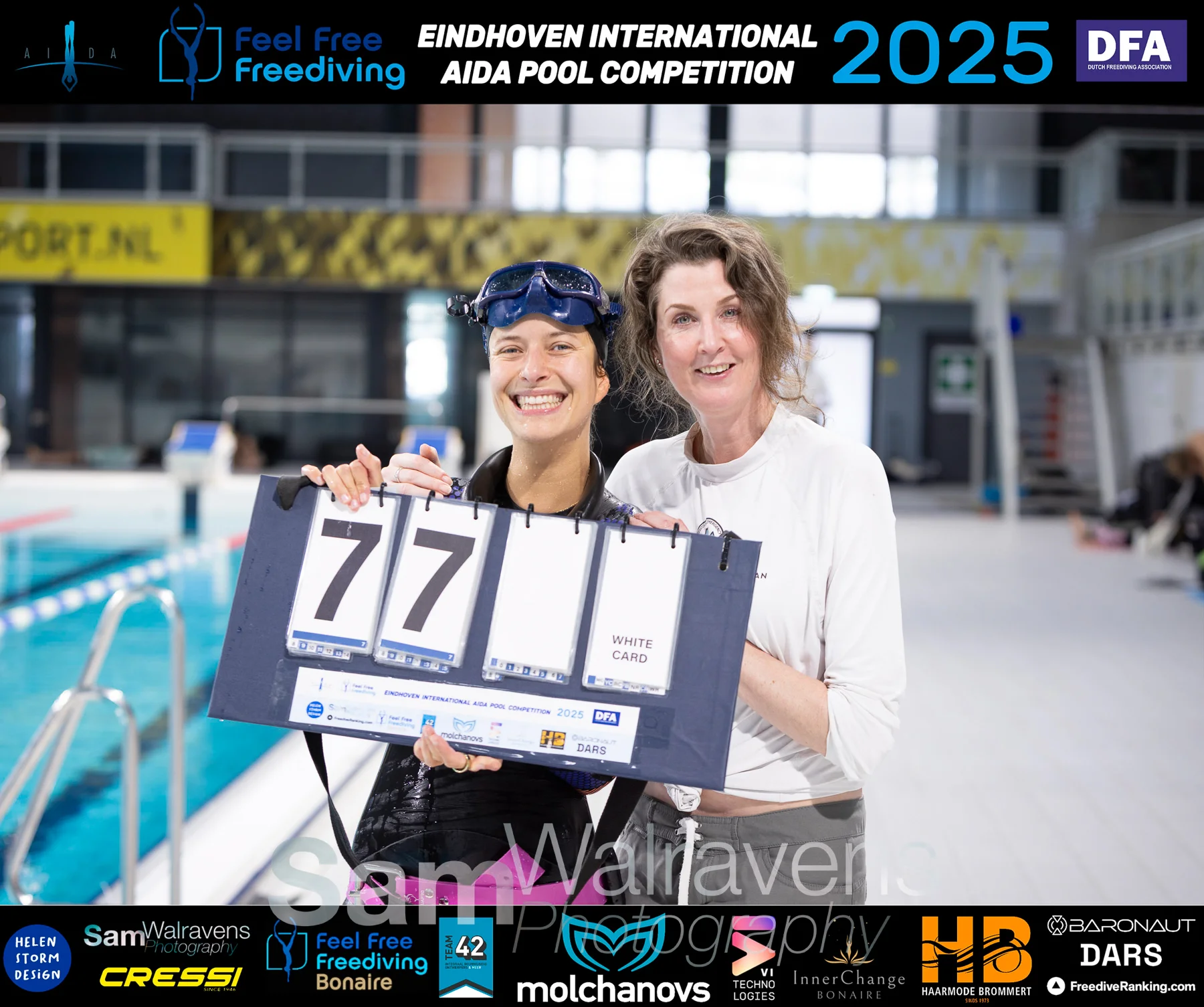 Blue Mind Freediving training session in Amsterdam - Freediver in the pool - Photo 8