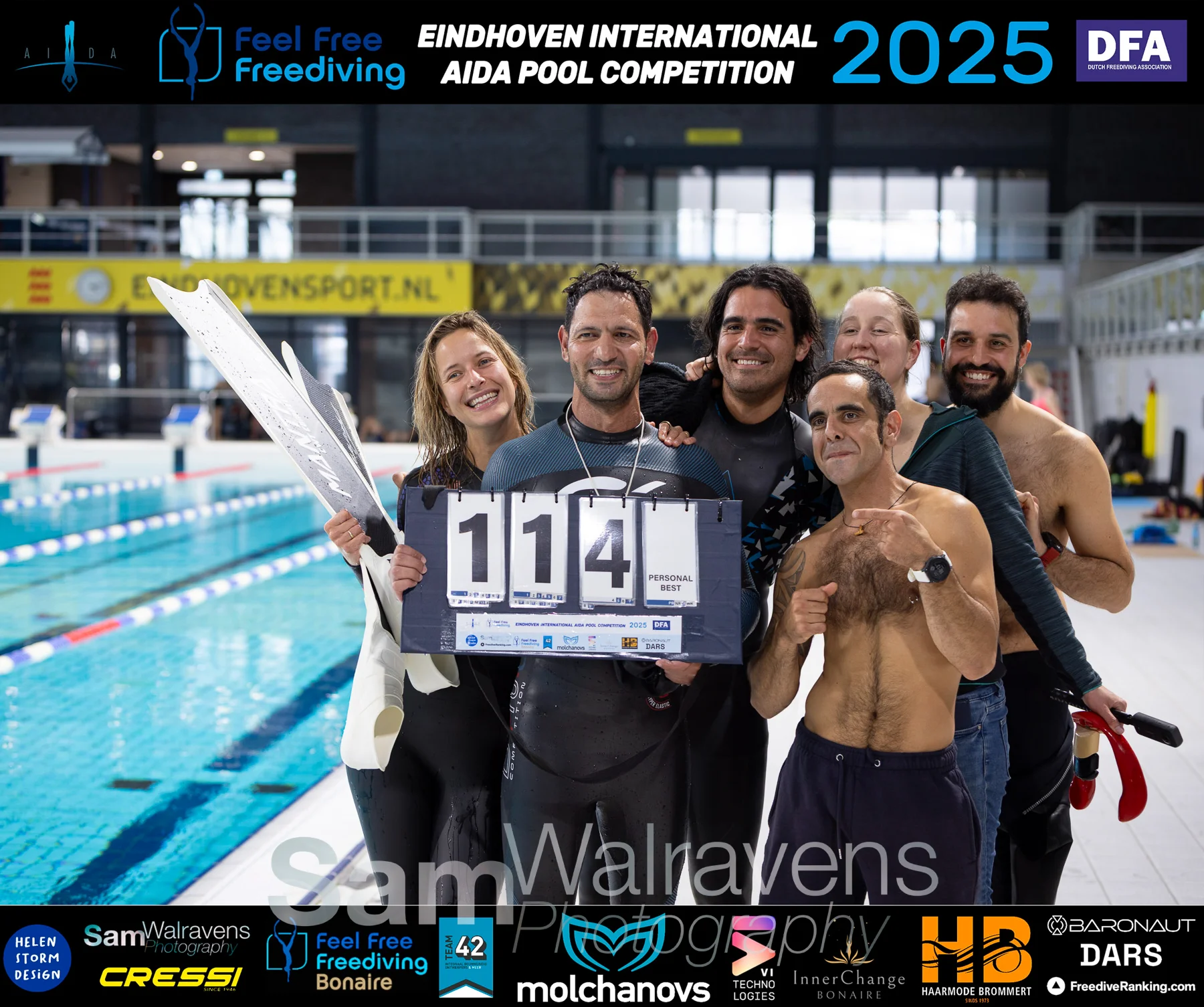 Blue Mind Freediving training session in Amsterdam - Freediver in the pool - Photo 9