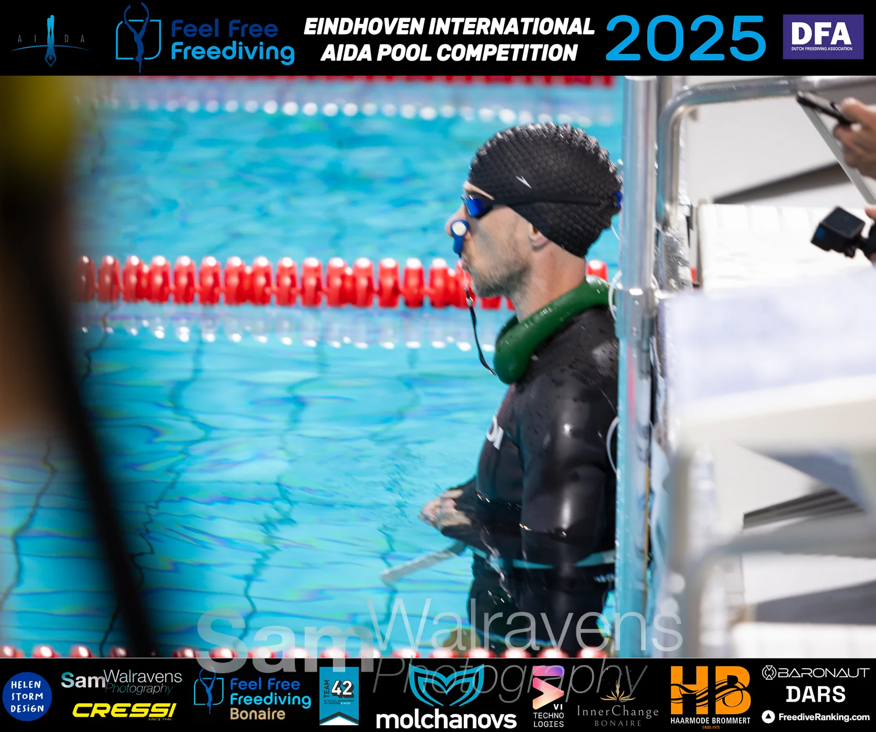 Blue Mind Freediving training session in Amsterdam - Freediver in the pool - Photo 11